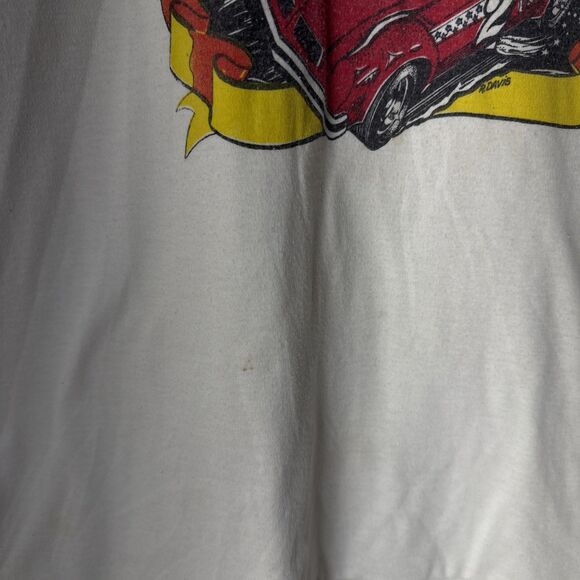 Vintage Sprint 80s Ringer T Shirt Racing Liverpool Raceway USA vs Australia Coke - Picture 7 of 13